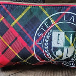 Estée Lauder Estee Lauder Red and Black Makeup Bag with Tartan Design Photo 0