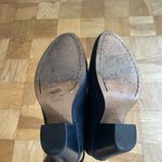 Rag and Bone navy leather harrow stacked heel ankle boots 37.5 Photo 6