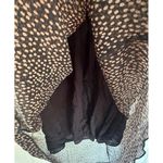 ZARA  Puff Sleeve Blacksand Polkadot Dress Size Large Lined Mini Dress Photo 4