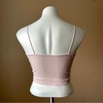 Aeropostale | Pink Ribbed Seriously Soft Bungee Cami Crop Top Sz L Photo 2