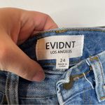 Evidnt  Two Tone Jean Mini Skirt Size 24 Photo 2