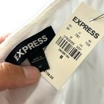 EXPRESS NWT White Scalloped Lace Formal Bachelorette Wedding Midi Dress - Medium Photo 10