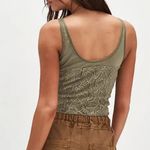 Free People #78 NWT Cosette Corset Tank in Soft Olive Photo 2