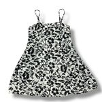 Far Away Tropical Floral Print A Line Sundress Cream Black Small Photo 13