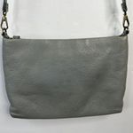 Fossil Piper Crossbody Bag Gray Blue Pebbled Leather Zip Top Purse Pockets Photo 9