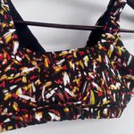 Offline By Aerie Goals Black Mutlicolor Sports Bra Small Photo 3