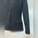 Athleta Stronger Women’s Hooded Full Zip Up Long Sleeve Charcoal Gray Jacket Photo 4