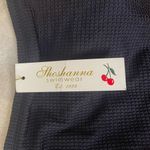 Shoshanna NWT Belted Strapless One Piece Swimsuit black size 12 Photo 6