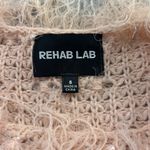 Rehab  Lab Pink Fuzzy Fringe Knit Sweater Photo 1