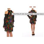 3.1 Phillip Lim  EUC Women's Pleated Sleeve Floral Crepe Dress Size 2 Photo 2