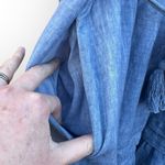 margaret o'leary  Blue Ruffled Wrap Sundress Photo 6