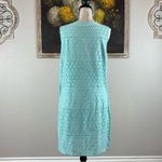 Banana Republic  Womens Size 12P Mint Green Eyelet Sleeveless Dress NWT Photo 3