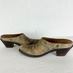 Ariat  Desert Star Leather Mule Size 7.5 Western Brown Slip On 2.5" Heel Photo 2