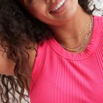 Aerie  Pink Ribbed Tank Top Photo 2