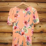 Revolve AFRM Jamie Floral Open Back cut out midi Dress Orange Size M Photo 3