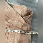 American Eagle  Pale Pink Open Tie Plunge Back Embroidered Peasant Top Size S Photo 7