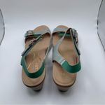 NWB NAOT Women's Intact Sandal Size 42 US 11 Jade Teal/Lime Silver heels 2466 Photo 9