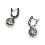 Macy's HANGING HALO 925 STERLING SILVER EARRINGS Photo 0