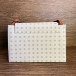 Vintage 2000s Kenzia By KU Italian Ivory Coated Canvas Leather Shoulder Bag Y2K Tan Photo 5