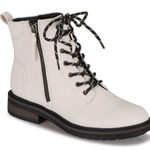 Baretraps  Ivory Combat Boots with Black Accents Photo 0