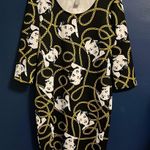 Rose Tattoo Marilyn Monroe Print Dress Black Size 1X Photo 0