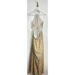 SIGNIFICANT OTHER Cara Floral Print Halter Neck Maxi Dress in Rosale Print US 10 Yellow Photo 10