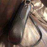 BURBERRYS Tumbled Black Leather Magnetic Close Nova Check Lining Crossbody Bag Photo 10