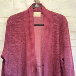 T. La almandine open cardigan burgundy long pockets warm XL Red Photo 1