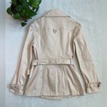 X Chromosome In X Tan Short Trench Coat Jacket Photo 9