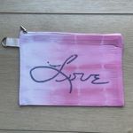 Love Makeup Bag Toiletry Pouch Handcrafted Tie Dye Pink Photo 6