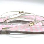 Vineyard Vines Jelly Flip Flops Pink and White Checkered Photo 1