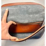 Coach Vintage 1980’s  Sheridan Mayfield Navy Blue Pebbled Leather w/ Brown Trims Photo 6