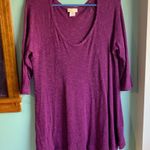 Feather Clothing Purple Knit Boho Top Size L Photo 9