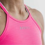 Nobull NWT Women's High Neck Cropped Tank - XL Neon Pink Photo 4