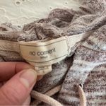 No Comment Gray Striped Women's Hoodie by  Photo 2