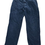 Patagonia Pants Womens 8 Blue Nena Slim Leg Mid Rise Workwear Cotton Photo 0