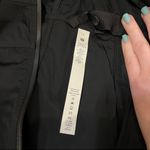 Lululemon Black Cropped Water Resistant Rain Jacket Size 4 Photo 2