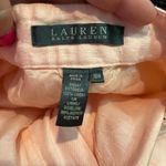 Ralph Lauren Lauren Women's Pink Linen Fully Lined Dress Pants Size 18W Wide Leg Photo 2