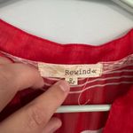 Rewind  Red Striped Fitted Waist Mini Dress Sleeveless Women's Size Small Photo 5