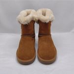 Style & Co  Womens Ankle Boots Size 6 Tiny2 Chestnut Suede Faux Fur Shearling NIB Photo 3