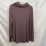 Apt. 9  women's purplish brown buttery soft cowl neck tunic sweater stretch loose Photo 5