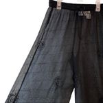 Sand N Sun Sheer Black Pants with Embroidered Designs Palazzo Swim Coverup Photo 2