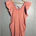 Anthropologie DAILY PRACTICE Flutter-Sleeve Tee Dress Shift Tie Back. Medium Photo 3