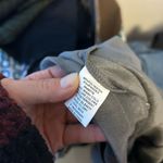 209wst38 Gray Faux Suede Ankle Pants Photo 2