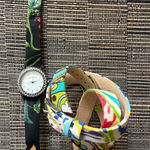 Vera Bradley Watch Women Silver Tone Interchangeable Band Needs New Battery‎ Black Photo 0