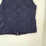 Lauren Ralph Lauren Navy Diamond Quilted Sleeveless Vest Collared Zip Front M Blue Size M Photo 6