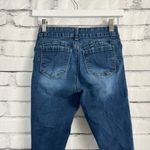 Wax Jean “Butt, I Love You” Distressed Skinny Jeans Dark Wash Women’s 3 Low Rise Photo 8