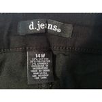 D. Jeans Black Rhinestone Stripe Jeans Size 14 W Photo 3