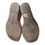 Vera Wang  Lavender Label Mary Ann Ivory Leather Slingback Jute Wedge Sandals 9 Photo 6