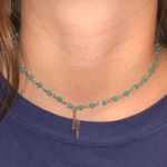 Blue Lightning Bolt Choker Photo 0